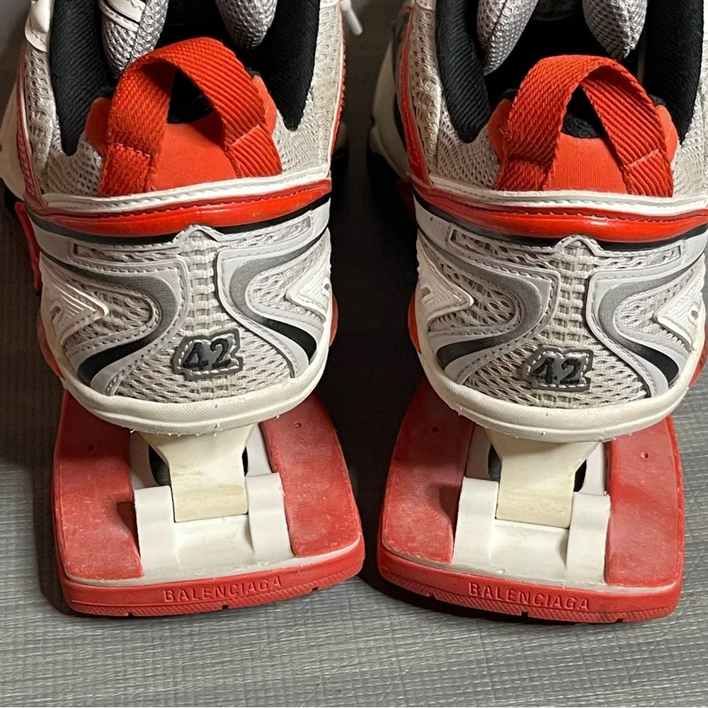 Balenciaga Size 42 Xpander Expander Dad Sneakers Low Cut Shoes orange - Picture 6 of 12
